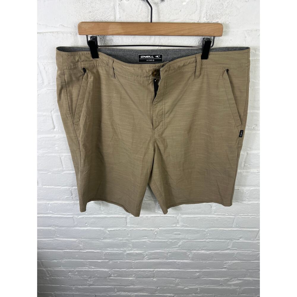 O'Neill Women's Locked Quick Dry Hybrid Boardshort Slub Light Khaki Size 38